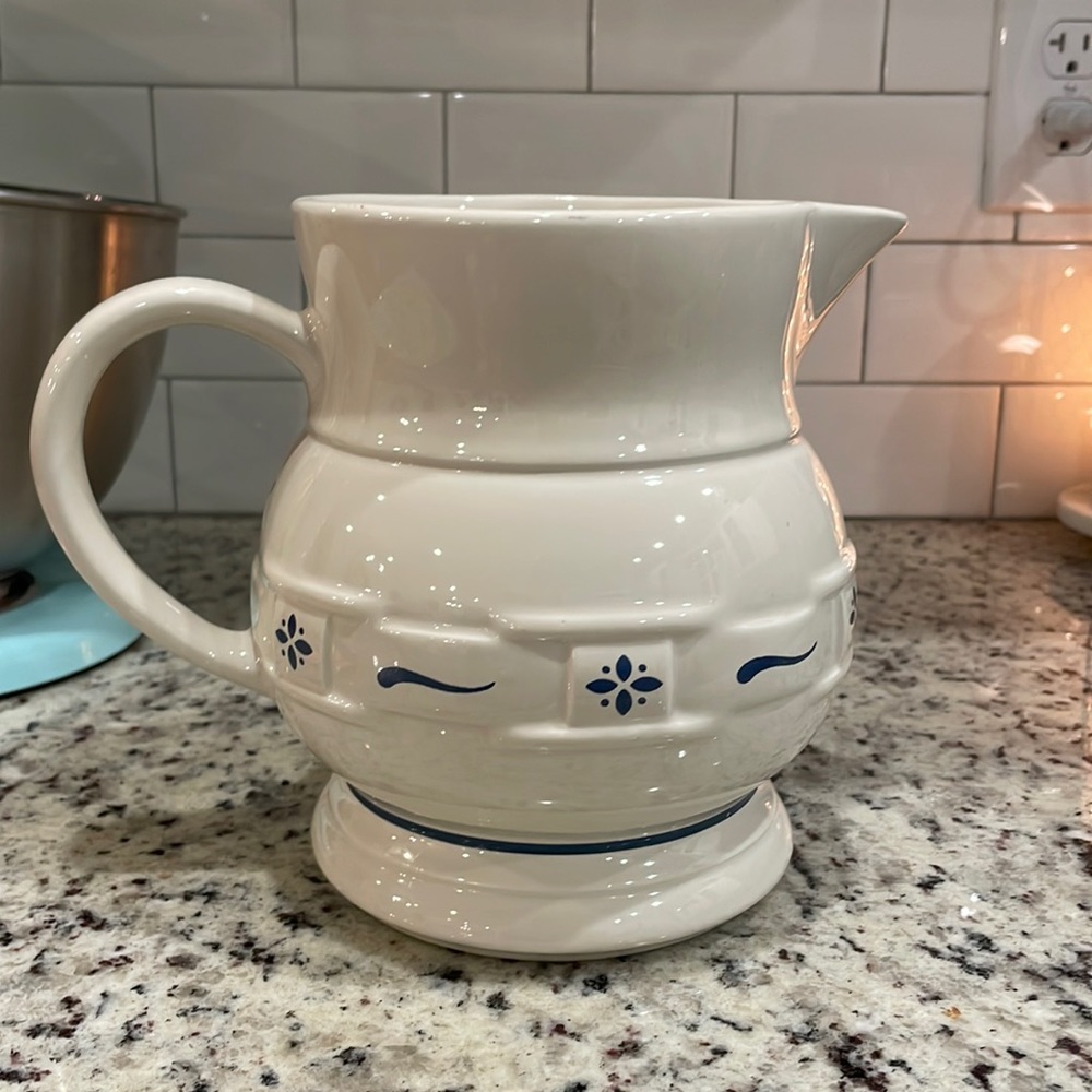 Longaberger pottery pitcher.